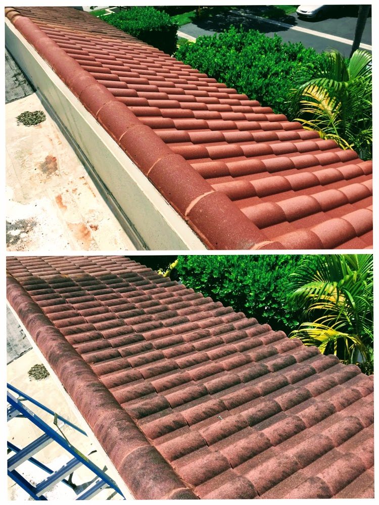 Slide of Miami Roof Cleaning Services