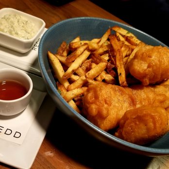REDD - Excellent fish and chips with homemade tartar and vinegar - New American Near Me - Rochester, New York