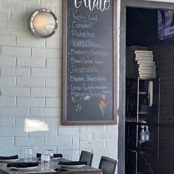 Fritti - a chalkboard on the wall of a restaurant - Italian Near Me - Atlanta, Georgia