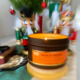 Soy wax candle from Trade Joe's
