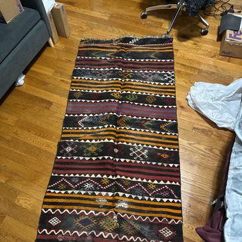 Special Touch - Rug before cleaning. Notice the white mold development. - Carpet Cleaning Near Me - Brooklyn, New York