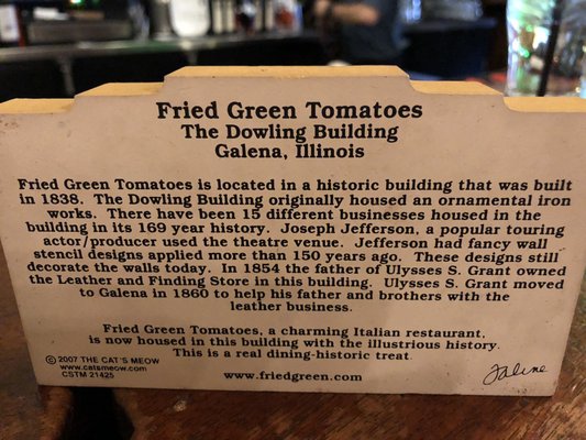 Menu photo 8 Fried Green Tomatoes Galena, IL Menu photo 8 Fried Green Tomatoes Galena, IL