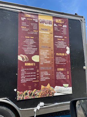 Menu photo 2 Carlito's Tacos Indianapolis, IN