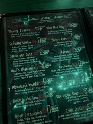 Menu photo 1 The Beachcomber London, XGL Menu photo 1 The Beachcomber London, XGL