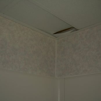 Holiday Inn Express Durham - Broken tile in shower ceiling - Hotels Near Me - Durham, North Carolina