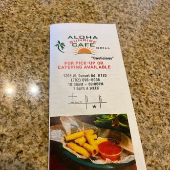 Aloha Sunrise Cafe - Breakfast & Brunch Near Me - Henderson, Nevada Aloha Sunrise Cafe - Breakfast & Brunch Near Me - Henderson, Nevada