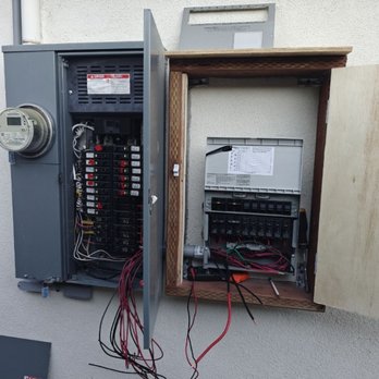 Sine D - Main panel and transfer switch. - Electricians Near Me - San Jose, California Sine D - Main panel and transfer switch. - Electricians Near Me - San Jose, California