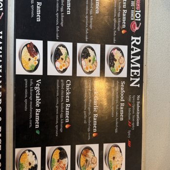 Ramen 101 - Menu as of 05/2026 - Hawaiian Near Me - Milpitas, California Ramen 101 - Menu as of 05/2026 - Hawaiian Near Me - Milpitas, California