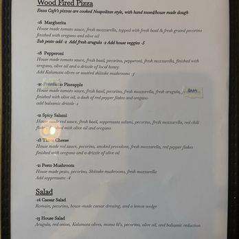 Cafe Enza - Menu - Italian Near Me - The Dalles, Oregon