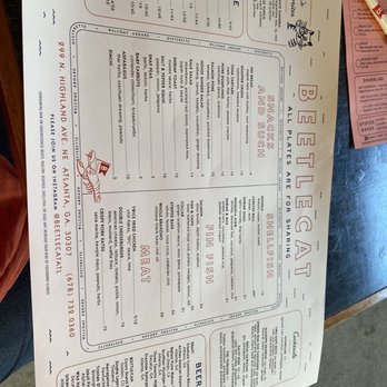BeetleCat - Dinner Menu - Seafood Near Me - Atlanta, Georgia BeetleCat - Dinner Menu - Seafood Near Me - Atlanta, Georgia