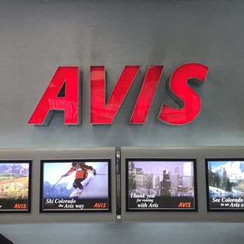 Avis Car Rental - Avis sign inside. Nice sign! - Car Rental Near Me - Denver, Colorado
