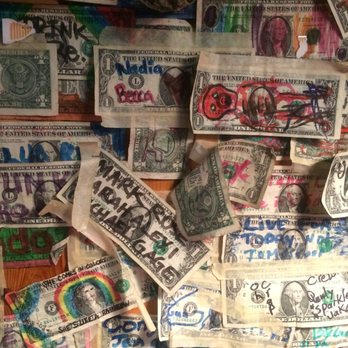 Cuzzy's Bar & Grill - Dollar bills everywhere! - Breakfast & Brunch Near Me - Minneapolis, Minnesota Cuzzy's Bar & Grill - Dollar bills everywhere! - Breakfast & Brunch Near Me - Minneapolis, Minnesota