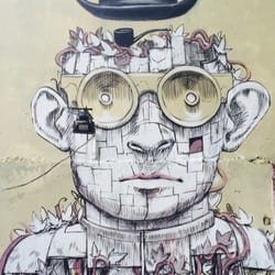 Hollywood in Cambodia - Mural upstairs