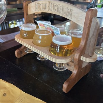 New Realm Brewing - Beer flights are the best way to try the beers - we liked 3 out of 6. Truly a variety for anyone's tastebuds. - Brewpubs Near Me - Charleston, South Carolina New Realm Brewing - Beer flights are the best way to try the beers - we liked 3 out of 6. Truly a variety for anyone's tastebuds. - Brewpubs Near Me - Charleston, South Carolina