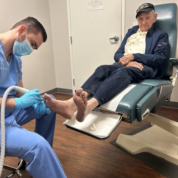 Modern Foot & Ankle - My Dad & Dr Jacob he's getting his toenails cut. He is 98 years old, has neuropathy. - Podiatrists Near Me - Casselberry, Florida Modern Foot & Ankle - My Dad & Dr Jacob he's getting his toenails cut. He is 98 years old, has neuropathy. - Podiatrists Near Me - Casselberry, Florida