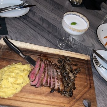 The Beaumont - Wagyu, mashed potatoes, mushrooms, key lime martini, salmon. - Steakhouses Near Me - Catonsville, Maryland The Beaumont - Wagyu, mashed potatoes, mushrooms, key lime martini, salmon. - Steakhouses Near Me - Catonsville, Maryland