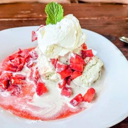 Rye - We've really been enjoying Rye Restaurant.  We just had some truffle ice cream with strawberries, and it was sublime.