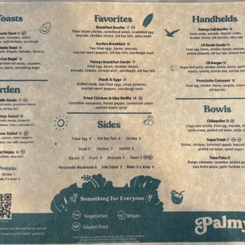 Palmys Pacific Beach - Food menu April 2026 - Breakfast & Brunch Near Me - San Diego, California Palmys Pacific Beach - Food menu April 2026 - Breakfast & Brunch Near Me - San Diego, California