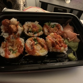 Rock N Roll Sushi - Johnny Cash Roll - so good but SOOOO spicy - Sushi Bars Near Me - Pensacola, Florida Rock N Roll Sushi - Johnny Cash Roll - so good but SOOOO spicy - Sushi Bars Near Me - Pensacola, Florida