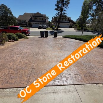 OC Stone Restoration - Pressure wash with a high shine finish - Flooring Near Me - Anaheim, California