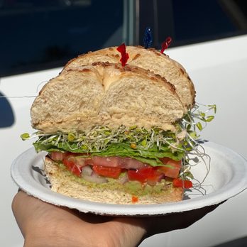 Kalia Cafe - Pai'a sandwich (sub with a bagel) - Coffee & Tea Near Me - Kihei, Hawaii Kalia Cafe - Pai'a sandwich (sub with a bagel) - Coffee & Tea Near Me - Kihei, Hawaii