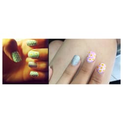 Meinas Nail & Spa - The photo on the left is what I asked for and the one on the right is what I got.