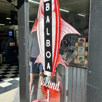 Balboa Island - Cool grocery store logo - Beaches Near Me - Newport Beach, California