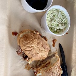 French dip, and side of coleslaw