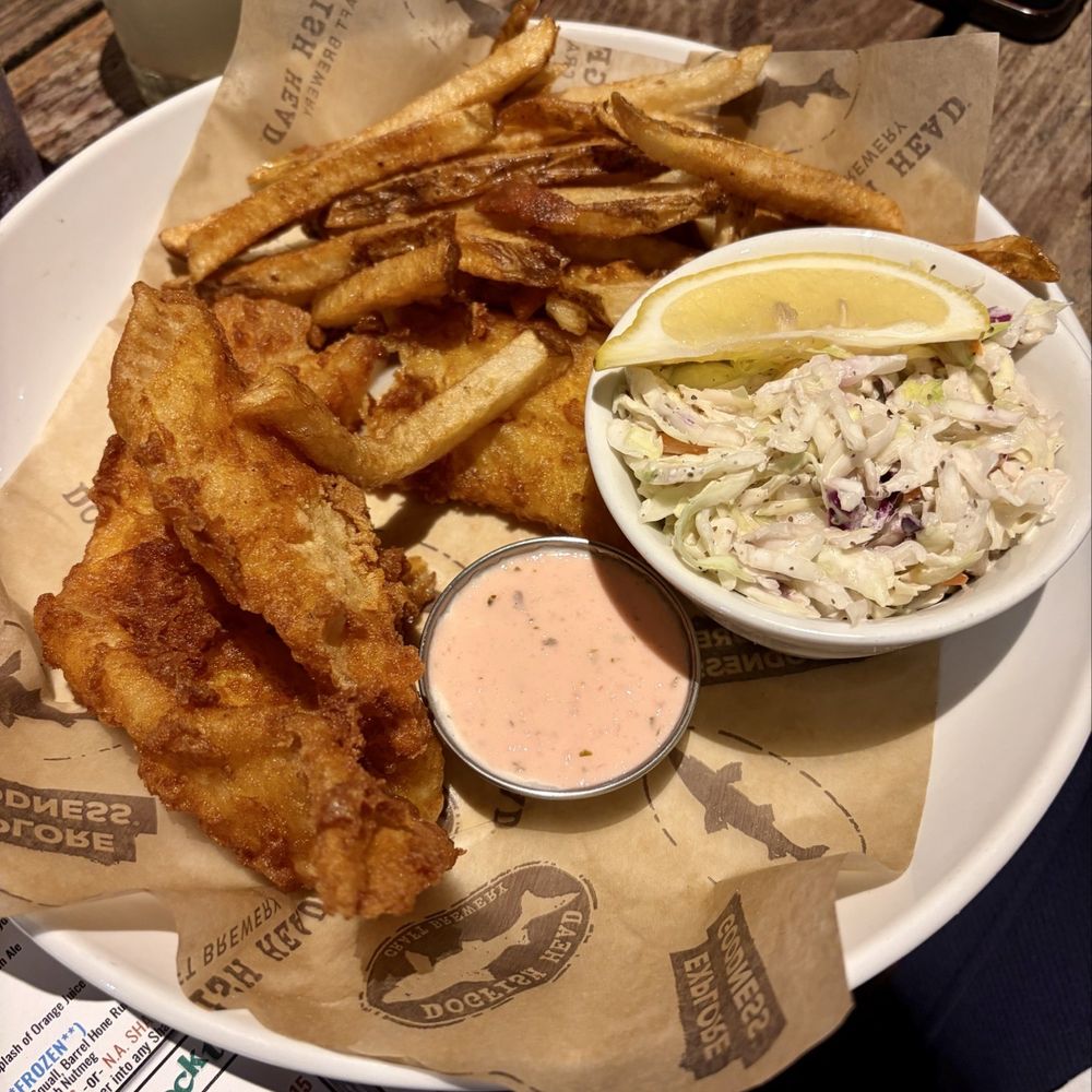 Dogfish Head Brewings & Eats - Fish and chips - American Near Me - Rehoboth Beach, Delaware