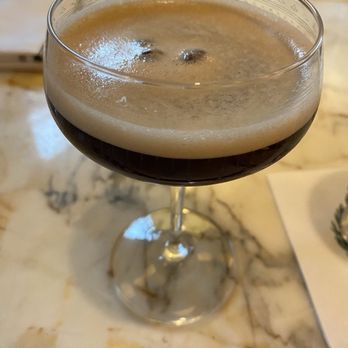 The Colonel’s Club - Smoked espresso martini with tequila - American Near Me - Baton Rouge, Louisiana