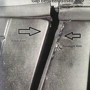 AirLot - After Airlot locked the keys inside the car, they used a crowbar to get inside the car to retrieve the keys, Door frame is now bent. - Parking Near Me - Jamaica, New York