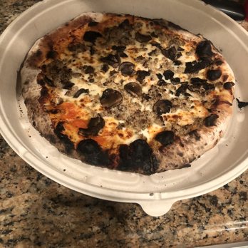 Bricks and Birch - Charred mushrooms that tasted more like ash than mushrooms. - Pizza Near Me - Redlands, California