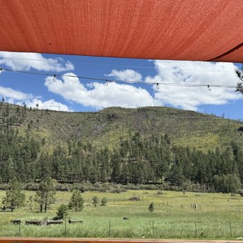 Little Fork in the Road Cafe - Patio view - Cafes Near Me - Greer, Arizona Little Fork in the Road Cafe - Patio view - Cafes Near Me - Greer, Arizona