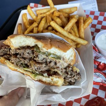 Burger Blvd - #1 combo I added bacon and got seasoned fries - Burgers Near Me - Redlands, California Burger Blvd - #1 combo I added bacon and got seasoned fries - Burgers Near Me - Redlands, California