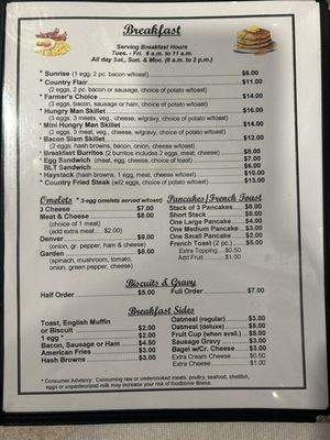 Menu photo 1 L J's Garden Cafe Magnolia, IL