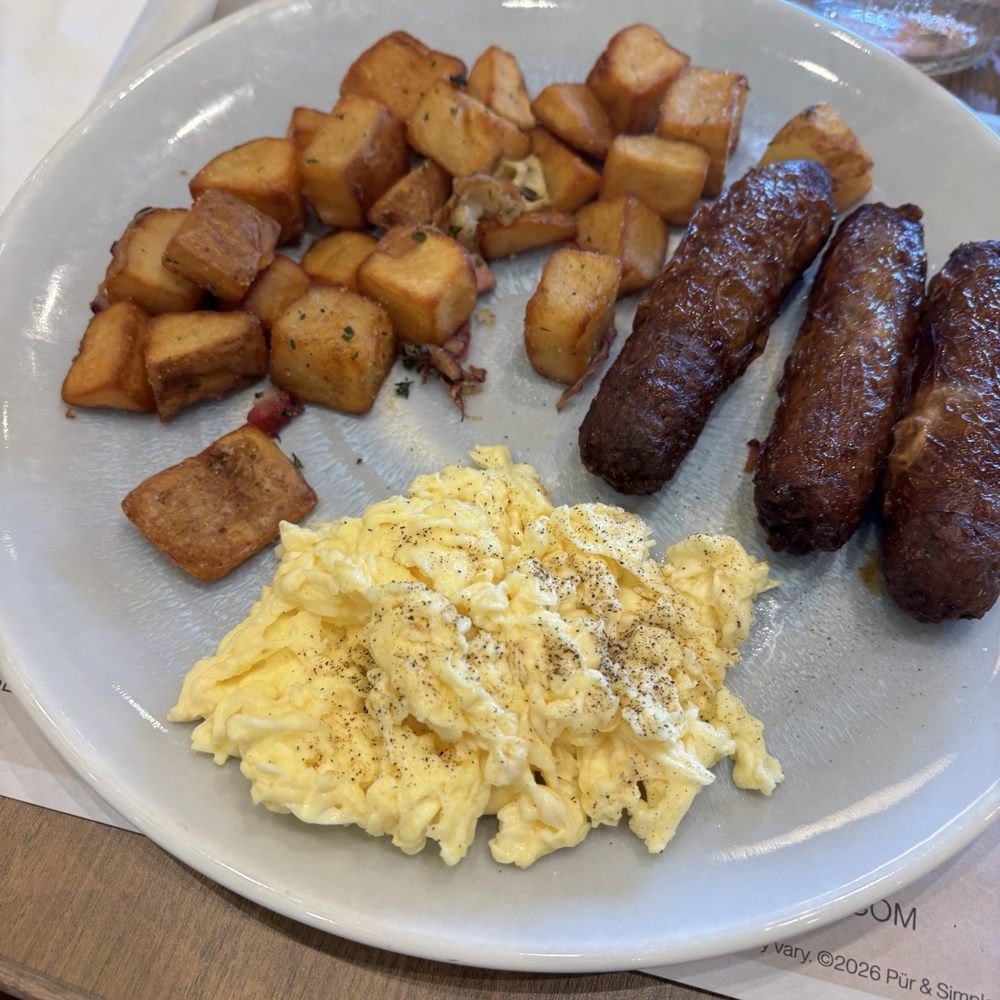 Pür & Simple - Eggs, sausage and delicious potatoes - Breakfast & Brunch Near Me - San Antonio, Texas Pür & Simple - Eggs, sausage and delicious potatoes - Breakfast & Brunch Near Me - San Antonio, Texas