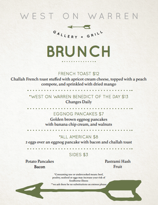 Menu photo 7 West on Warren Gallery + Grill Middlebury, IN