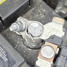 Battery terminal with nail. Now battery terminal damaged. Might need new battery Battery terminal with nail. Now battery terminal damaged. Might need new battery