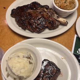 6in Sirloin with mashed potatoes, ribeye with seasoned rice 6in Sirloin with mashed potatoes, ribeye with seasoned rice