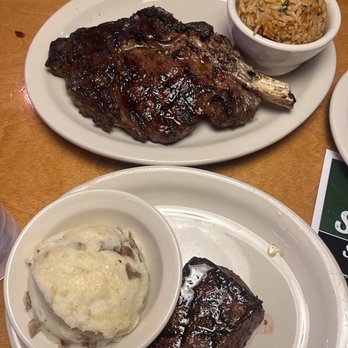Texas Roadhouse - 6in Sirloin with mashed potatoes, ribeye with seasoned rice - Barbeque Near Me - Brighton, Colorado Texas Roadhouse - 6in Sirloin with mashed potatoes, ribeye with seasoned rice - Barbeque Near Me - Brighton, Colorado