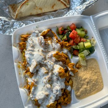 Abo Youssef Mediterranean Food  - Chicken Shawarma Plate - Food Trucks Near Me - Austin, Texas