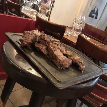 Aux Tonneaux des Halles - The rib of beef for two!  This picture was taken after we had already eaten about half of the dish! - French Near Me - Paris, 75