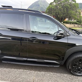 Miracle Man Auto Detailing - Restoring the black body kit on the car - Auto Detailing Near Me - Ewa Beach, Hawaii