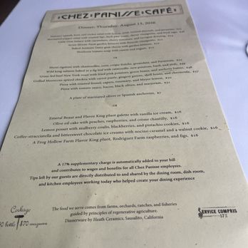 Chez Panisse - New American Near Me - Berkeley, California