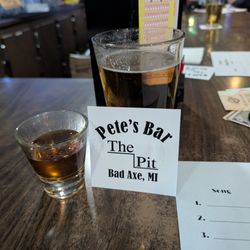 Pete's Bar - Come on in on Thursday nights.  Live trivia and 40% off drafts. You could afford to buy me one!