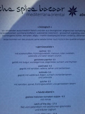 Menu photo 5 the spice bazaar Munich, BY