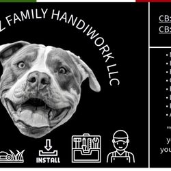 Rodriguez Family Handiwork - Front of our new business cards!