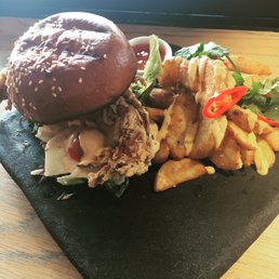 Soft shell crab burger is so amazing! Thanks Soft shell crab burger is so amazing! Thanks