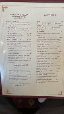 Menu photo 3 Delhi Palace Columbia, SC