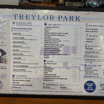 Treylor Park - Menu - New American Near Me - Savannah, Georgia